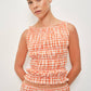 AINSLEY SMOCKED GINGHAM TANK