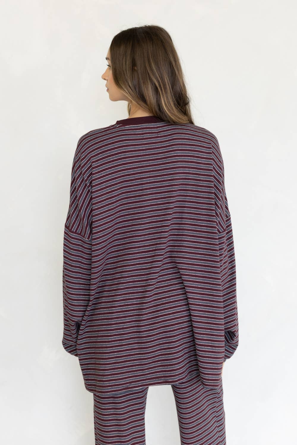 Lorenze Stripe Top
