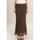 Textured Maxi Skirt