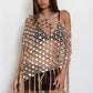 LUNARA Sequin Poncho