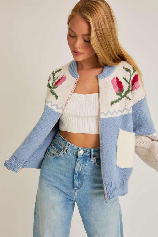 Floral Pattern Jacket