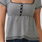 Stripe Babydoll Top