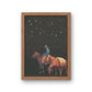 Midnight Cowboy Collage Print, Western Decor, Cowboy Print