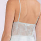 Lace Cup Detailed Cami Sequins BabyDoll Top