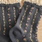 Floral Print Socks