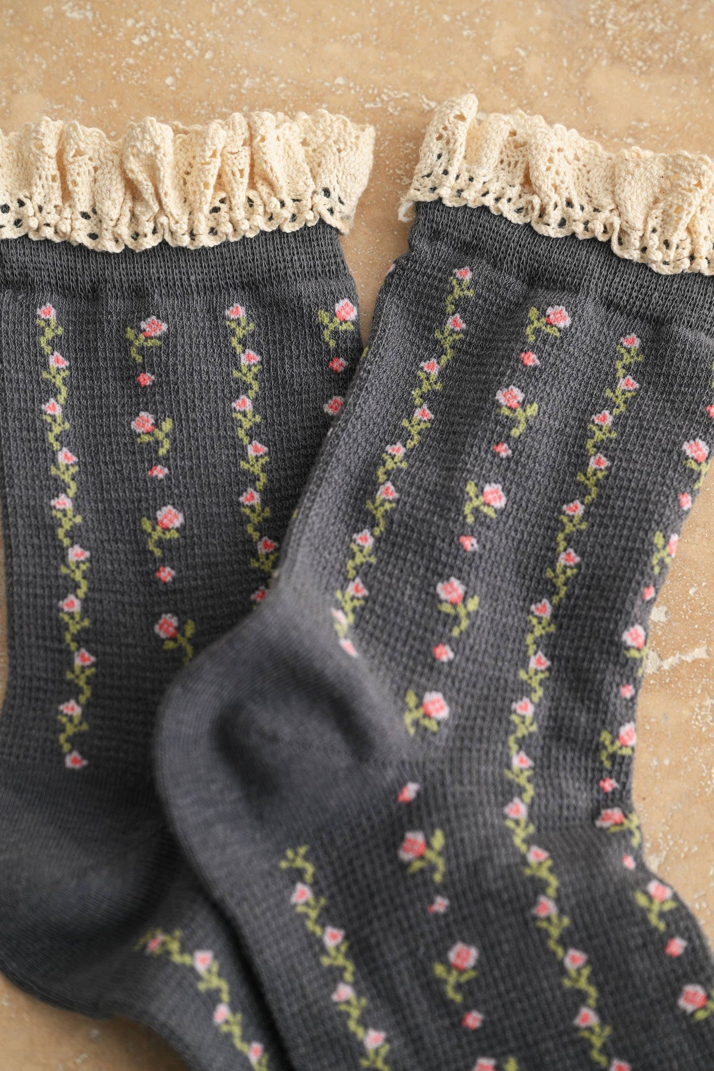 Floral Print Socks