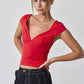 Slim Fit V-neck Top