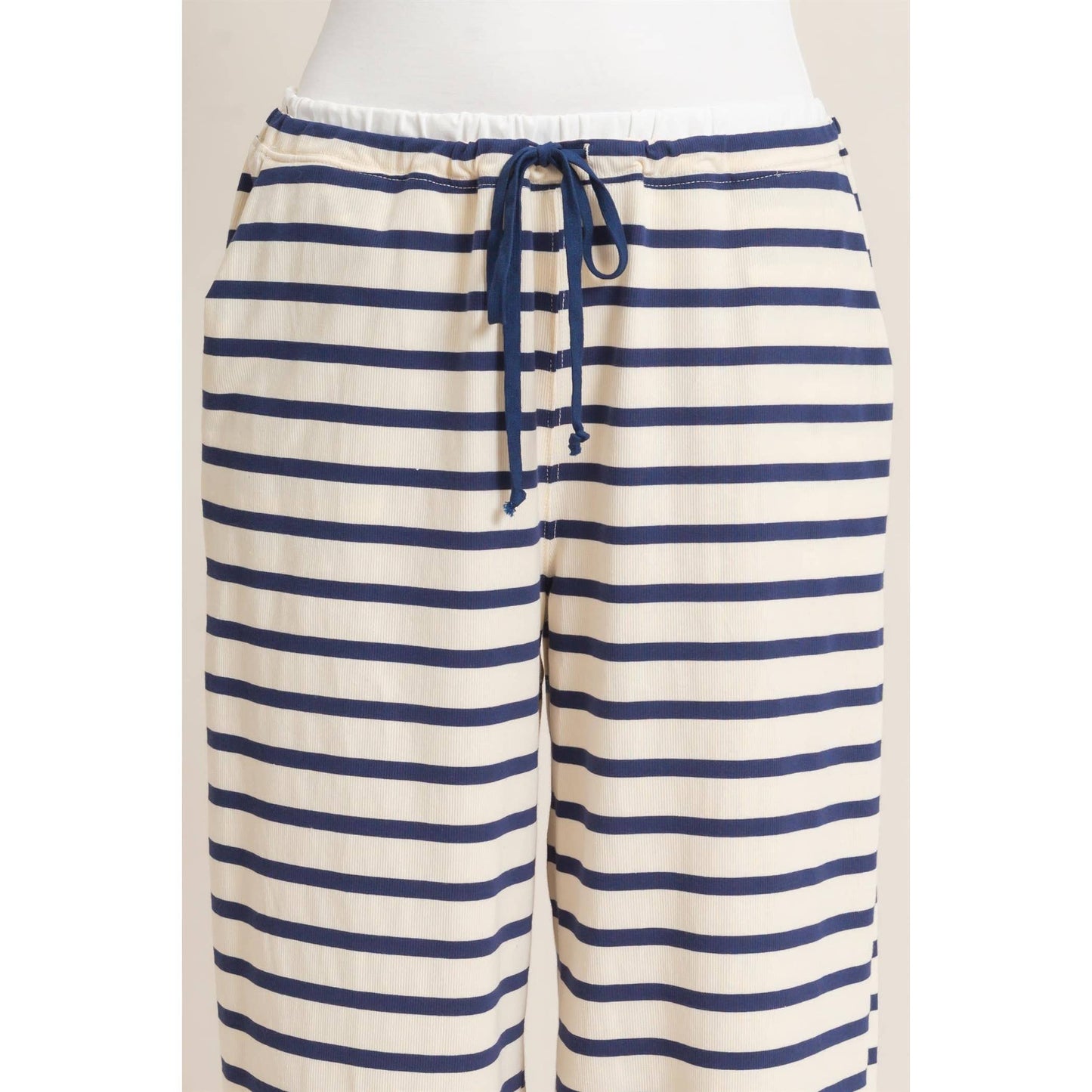 Striped Wide-Leg Pants