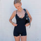Satin Lace Romper