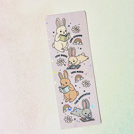 Bookmark Bunny Love Reading, Love Books
