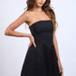 Solid Straight Tube Mini Dress