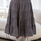 Tiered Gingham Skirt