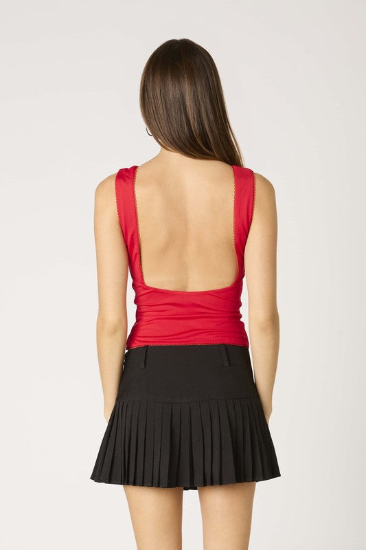Oaklynn V-Back Top