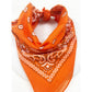 ORANGE Pasley Pattern Bandanas