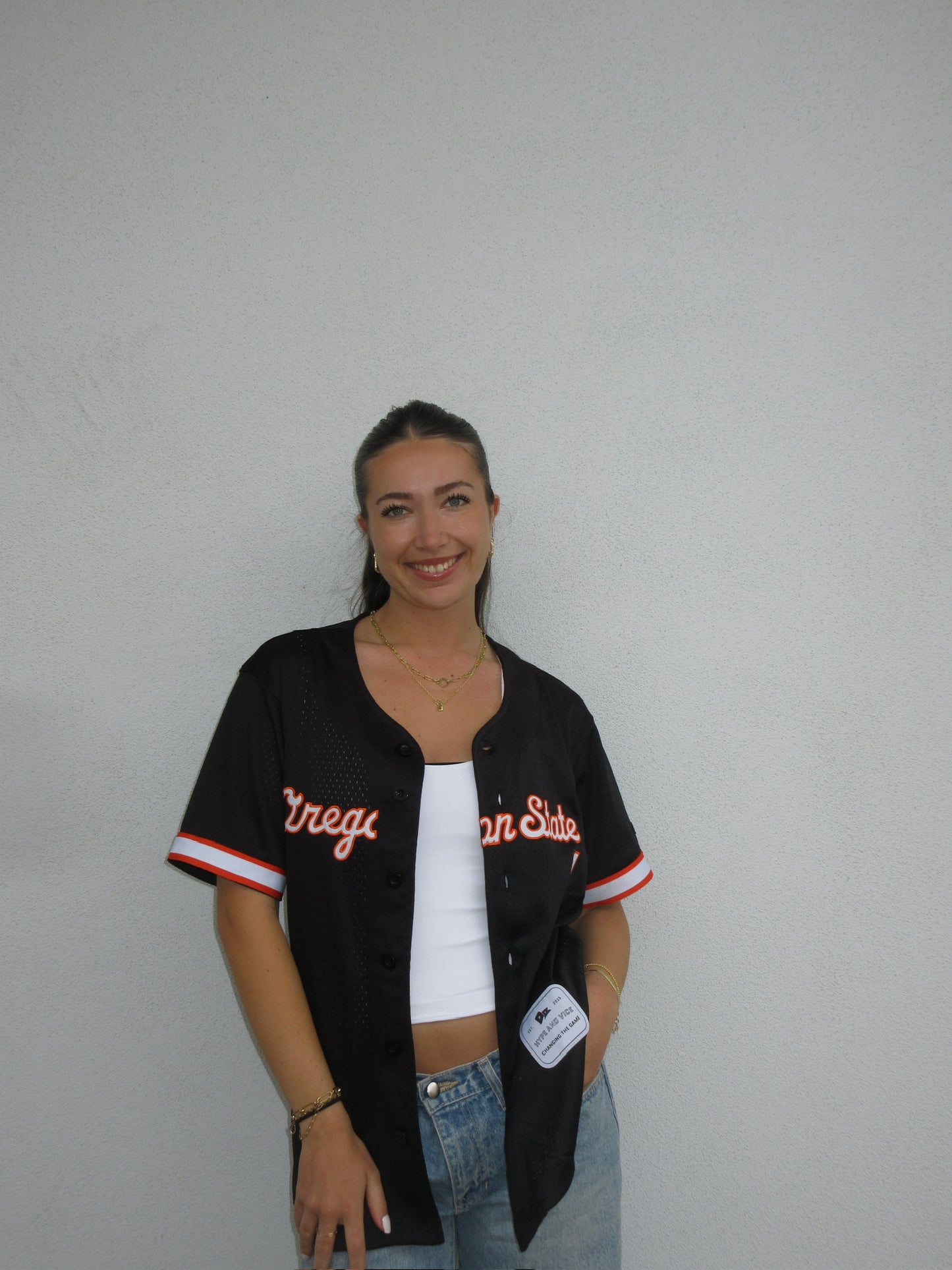 Black OSU #1 Baseball Jersey
