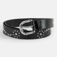 Studded Star Vegan Leather Belt
