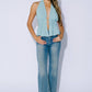 Halter Ruched Front Peplum Top