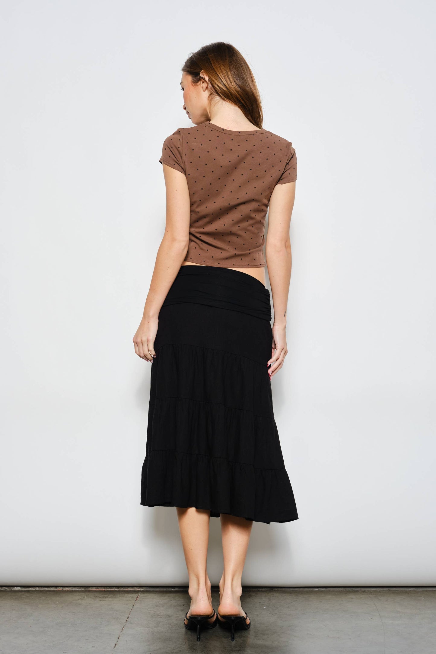 Regan Fold Over Skirt Midi