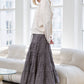 Tiered Gingham Skirt