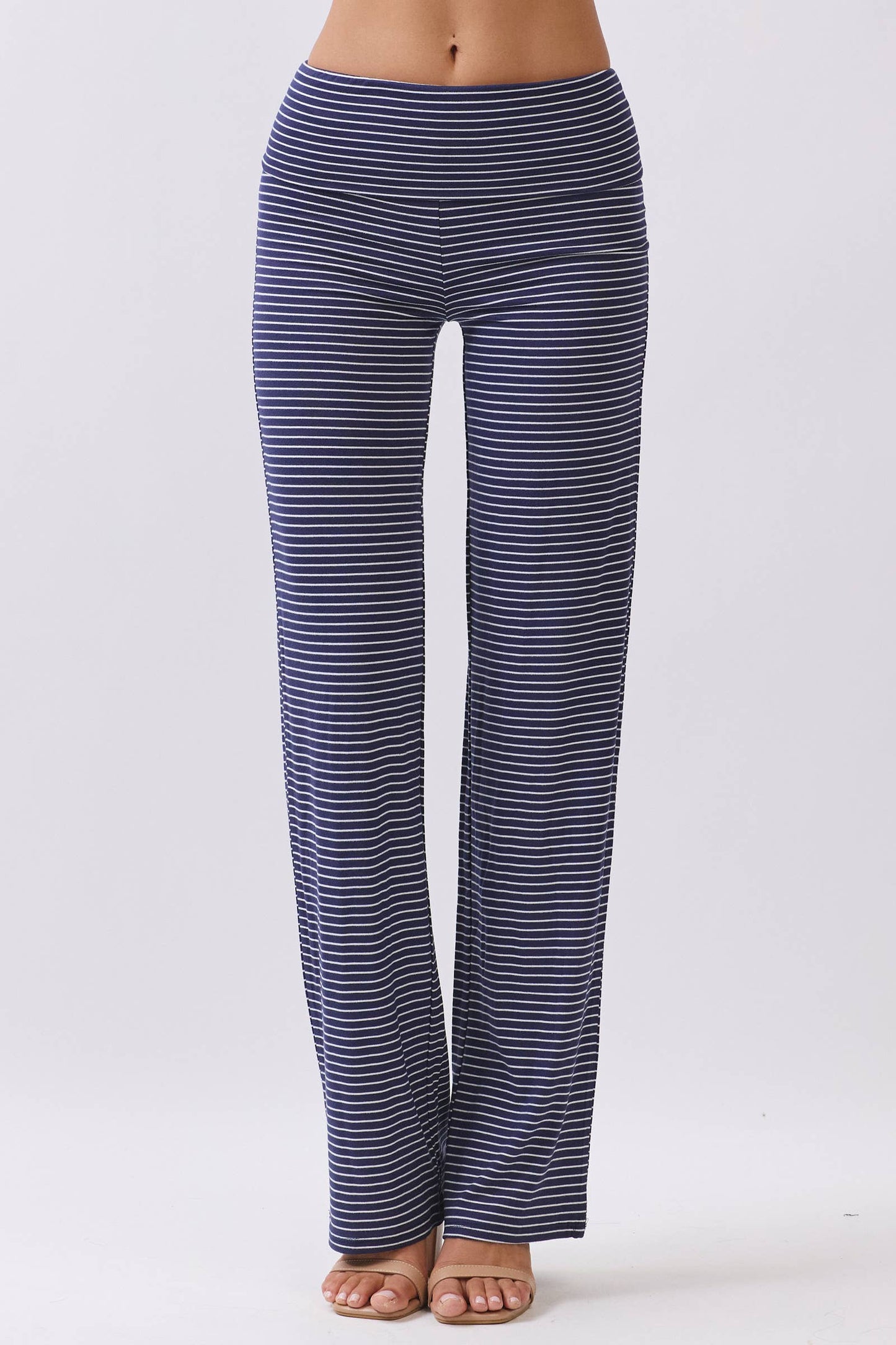 Striped Straight Leg Bottoms