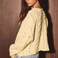 CABLE KNIT SWEATER TOP