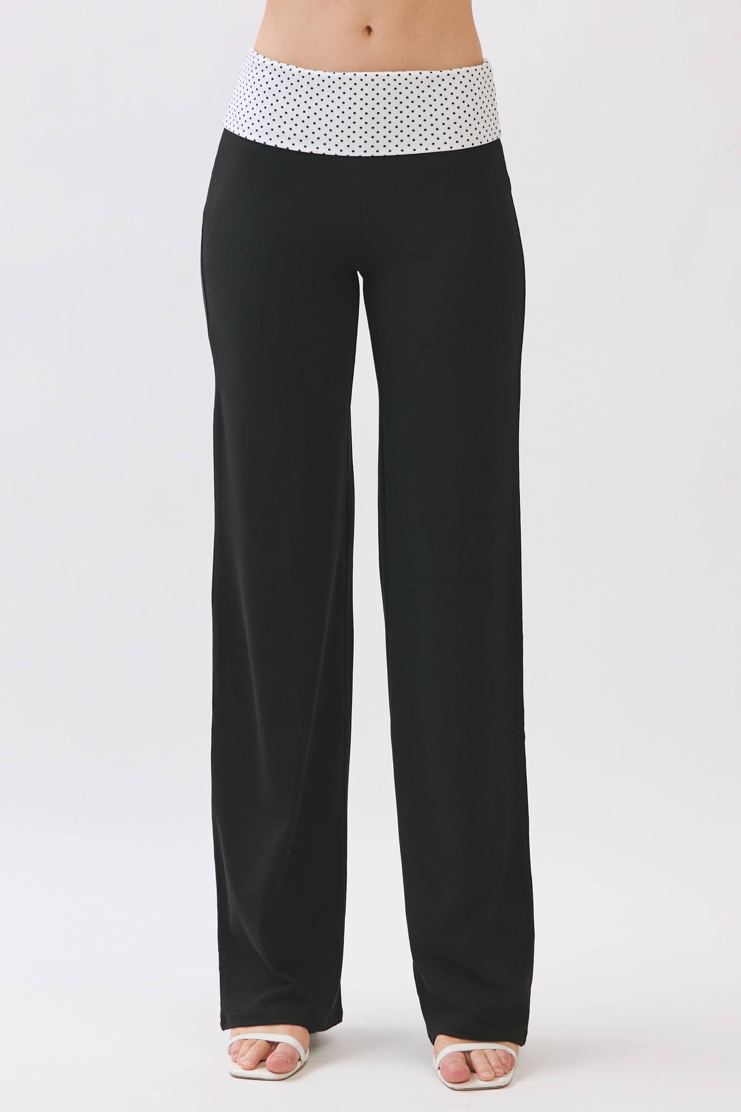 Straight Leg Fold Over Pants