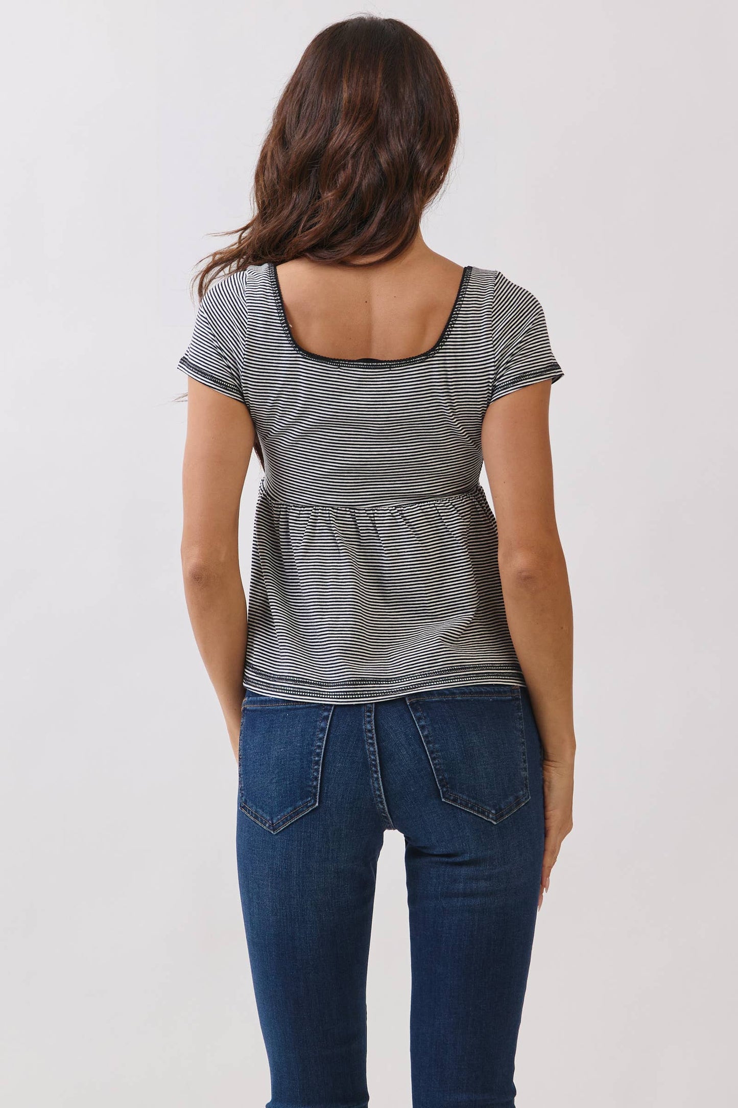 Stripe Babydoll Top