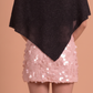 SEQUIN SWEATER PONCHO