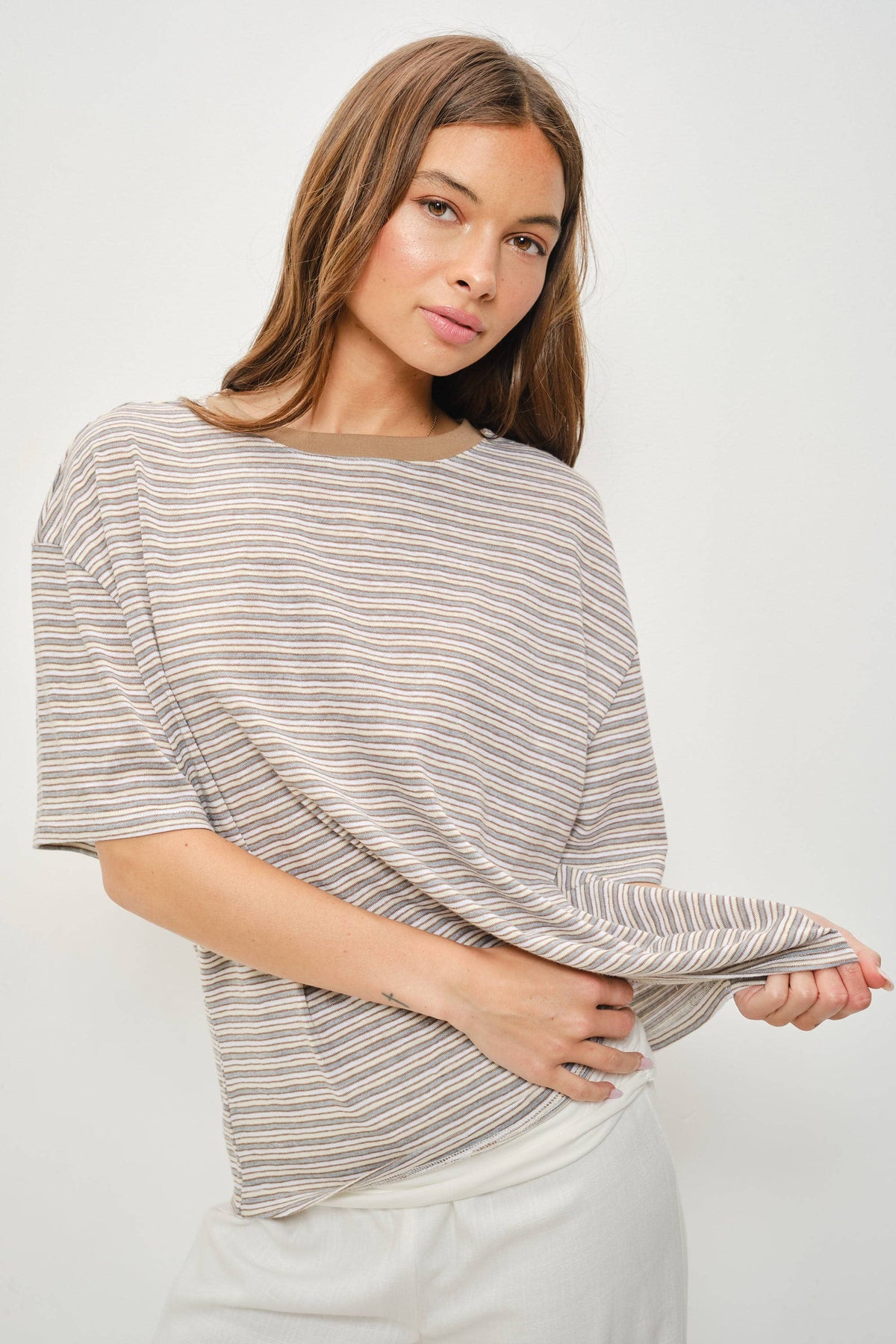 PIA STRIPED TEE