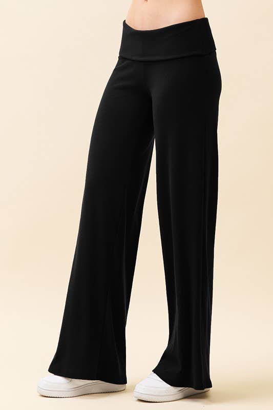 Soft Wide Fold Over Pants