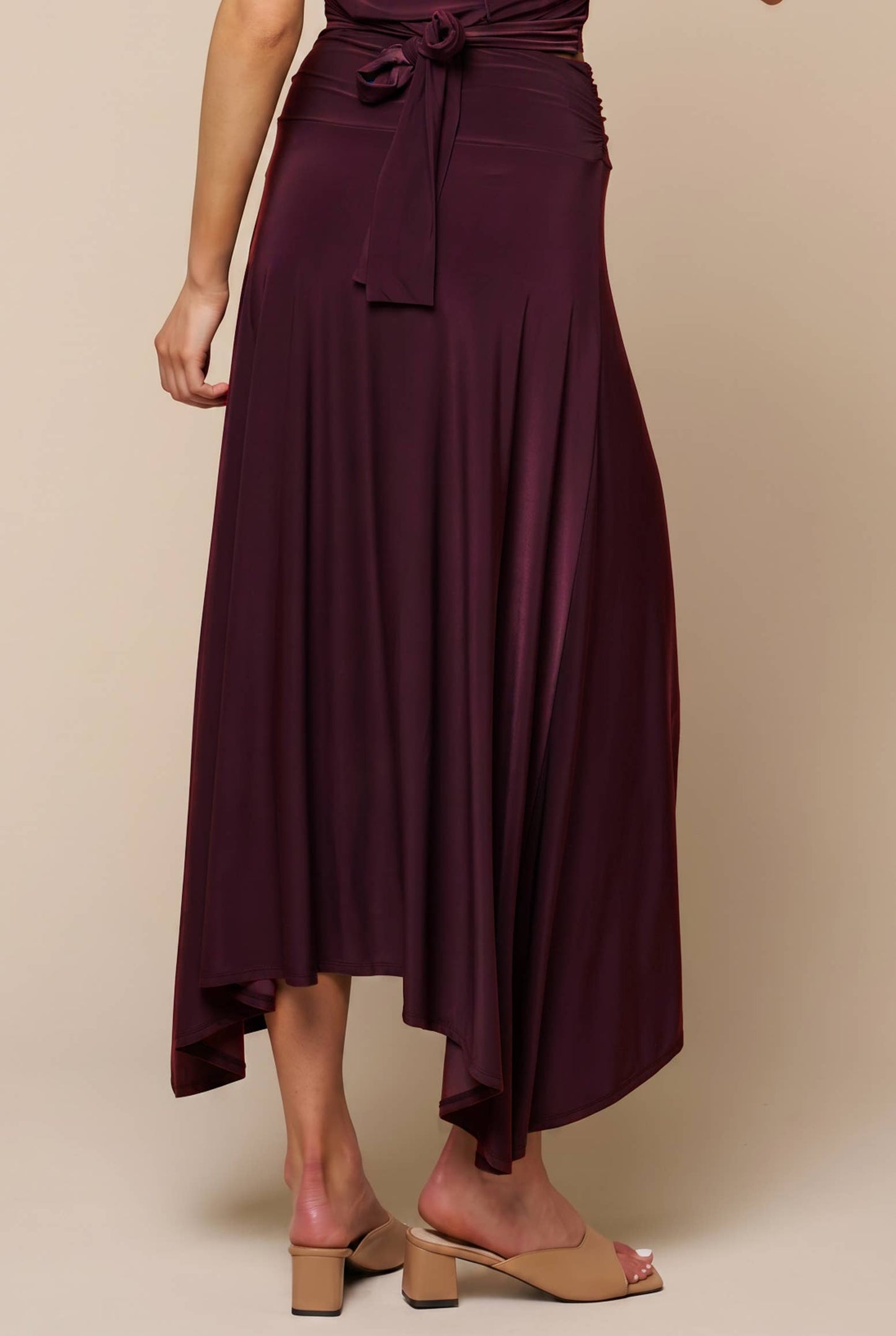 Golden Buckle Maxi Skirt