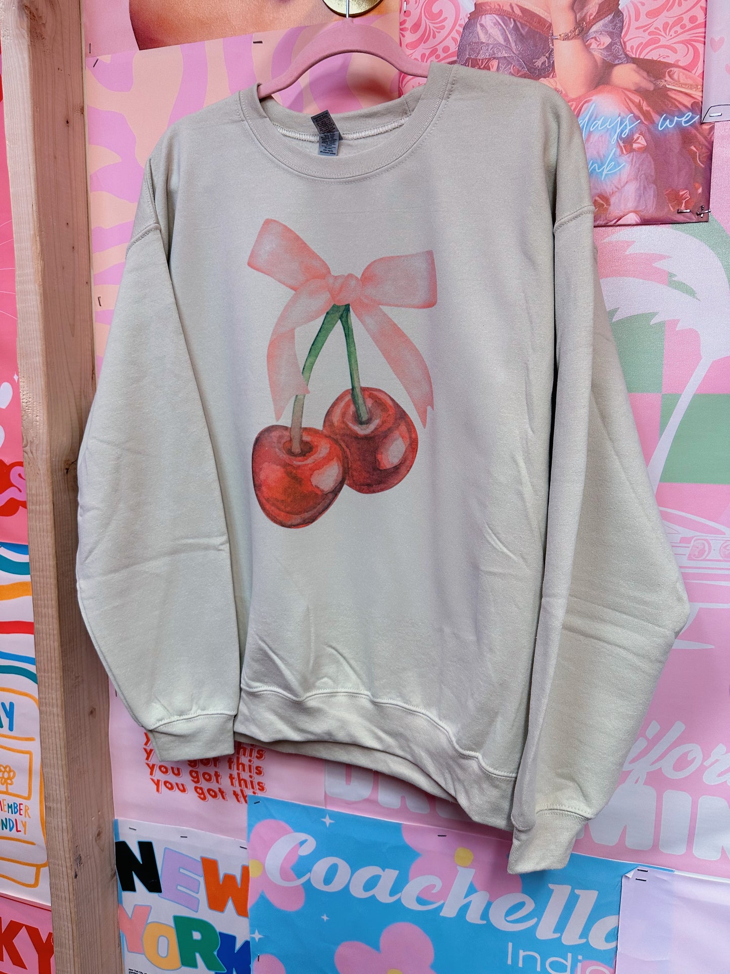 Cherry Bow Crewneck <3