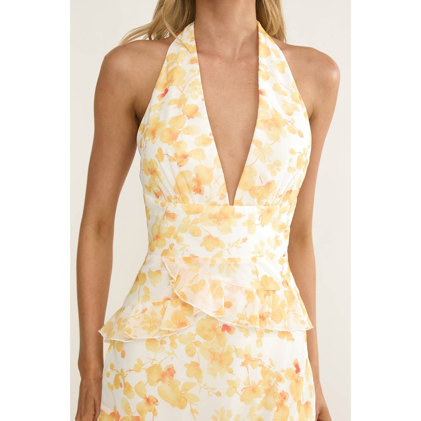 Floral Ruffled Maxi Dress