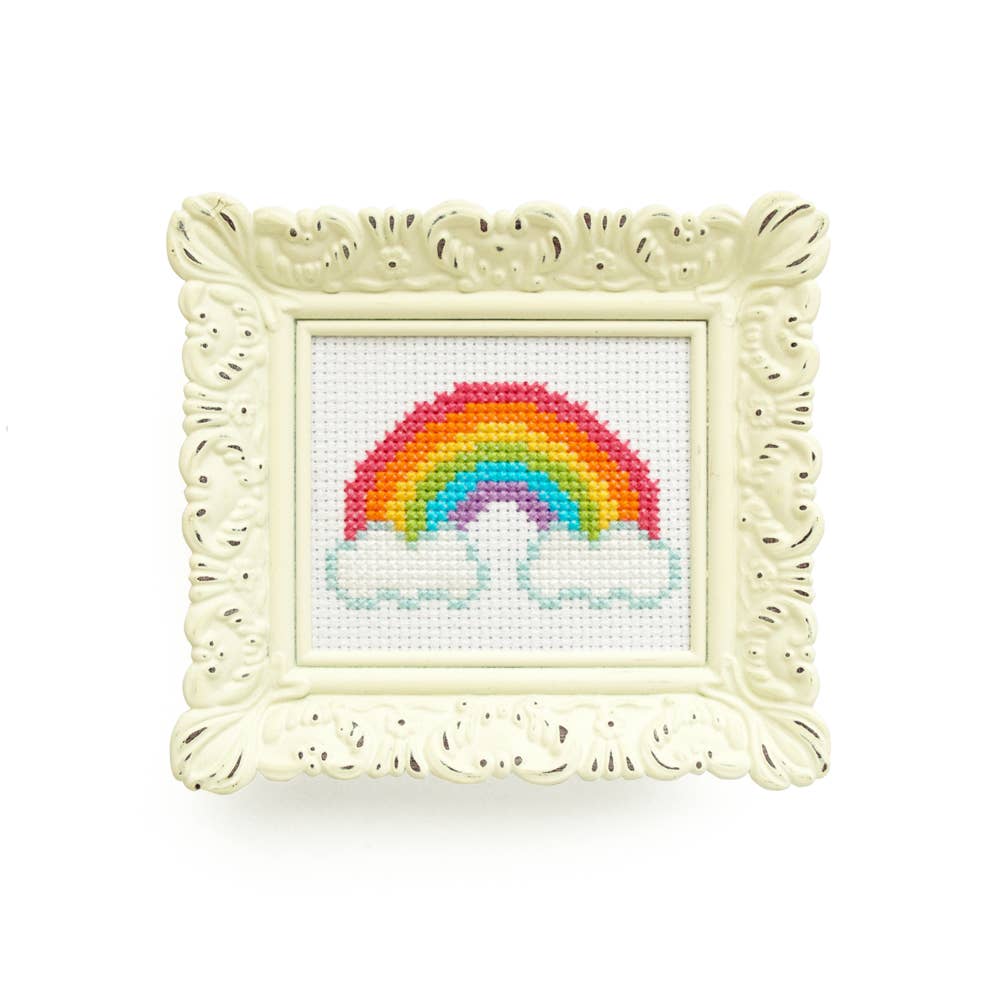 Mini Rainbow Cross Stitch Kit