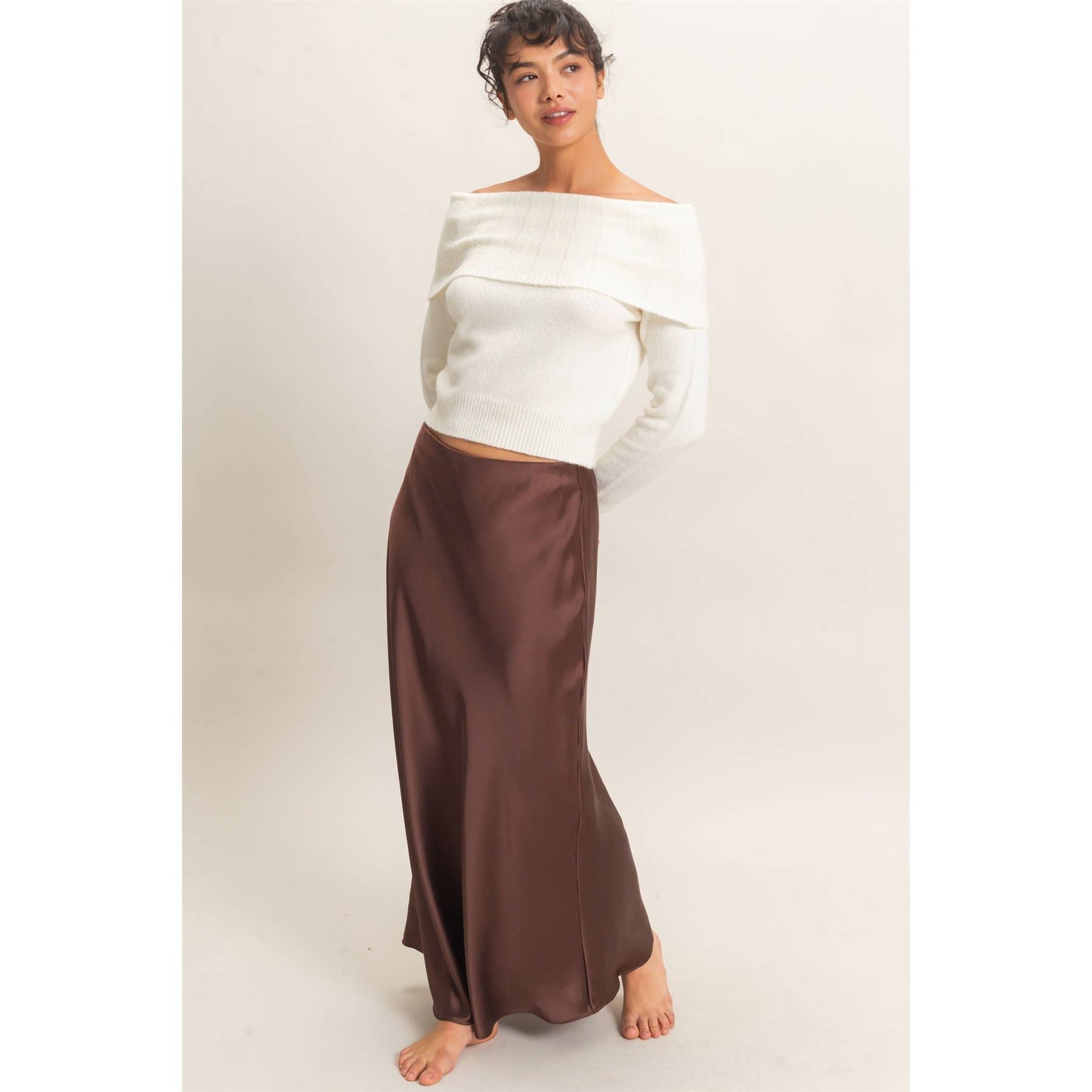 Satin Maxi Skirt