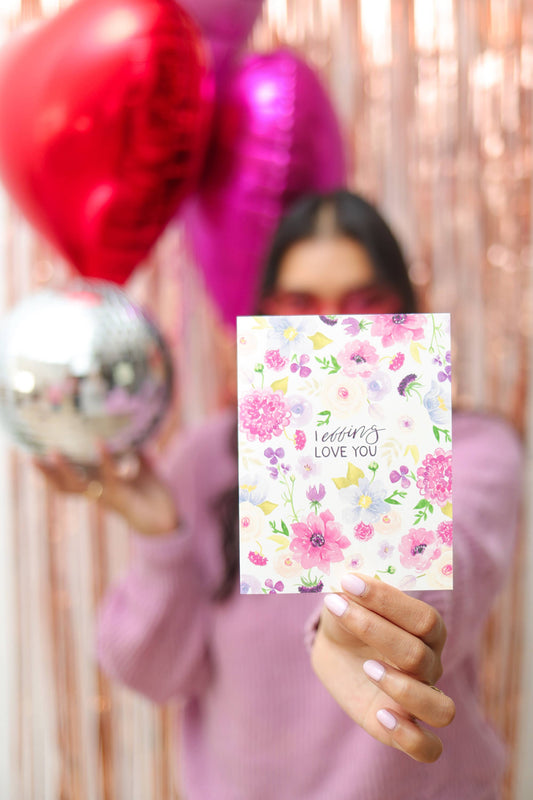 Effing Love You Floral Greeting Card