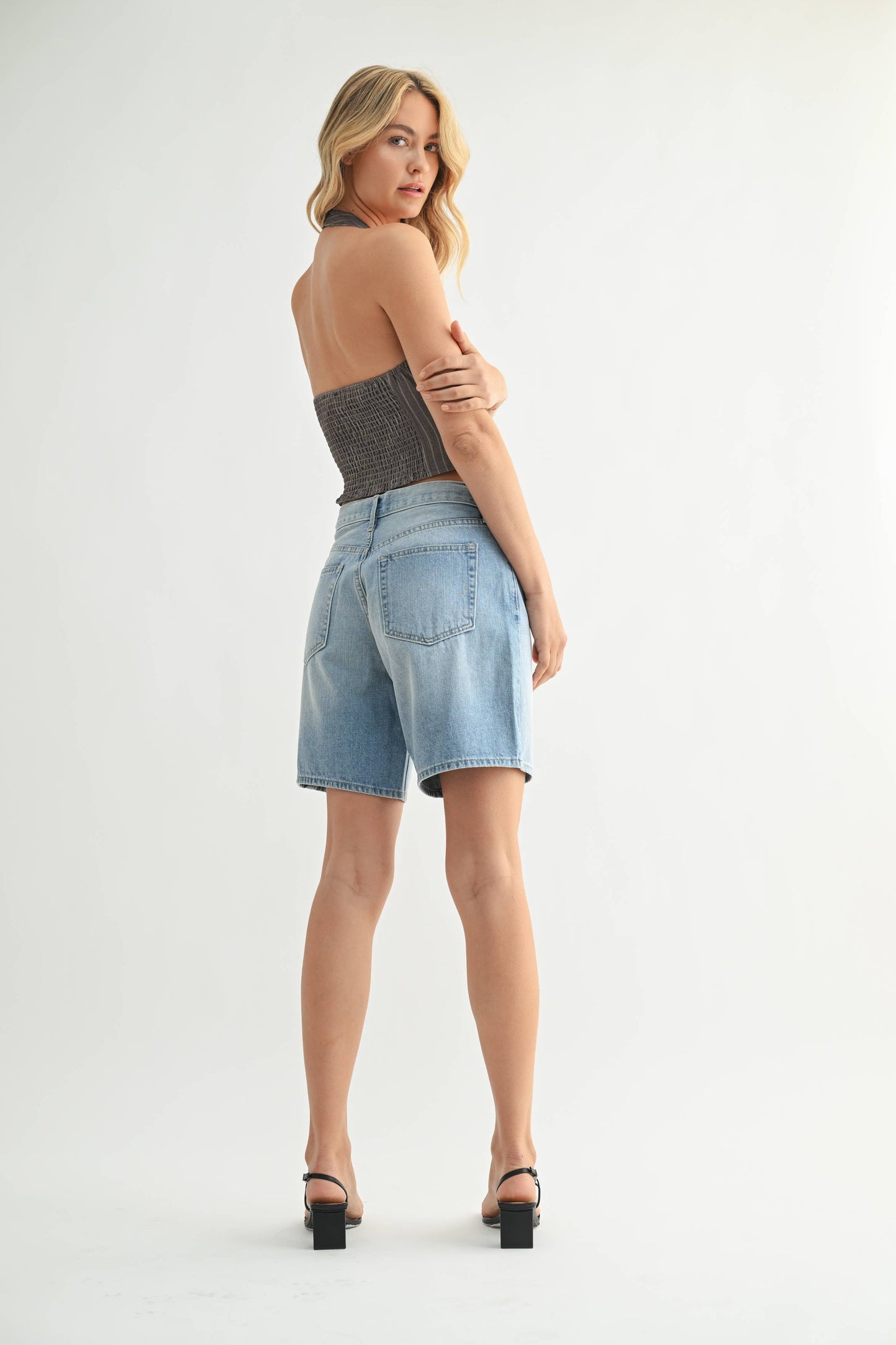 Light Wash Jorts