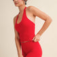 Scoop Neck Halter Top