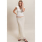 Textured Maxi Skirt