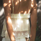 Babydoll Embroidered Mesh Lace Trim V-Neck Cami Top