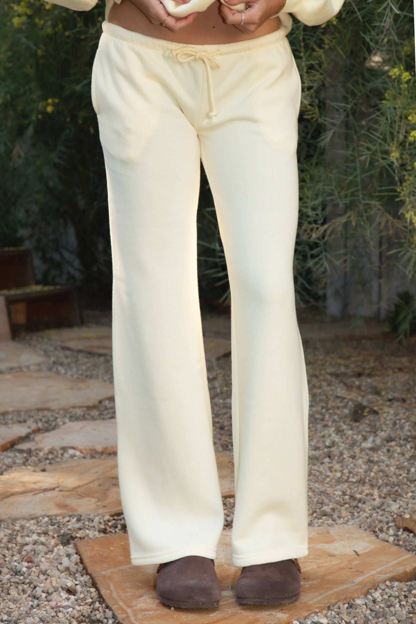Emory Lightweight Fleece Wide Leg Pants