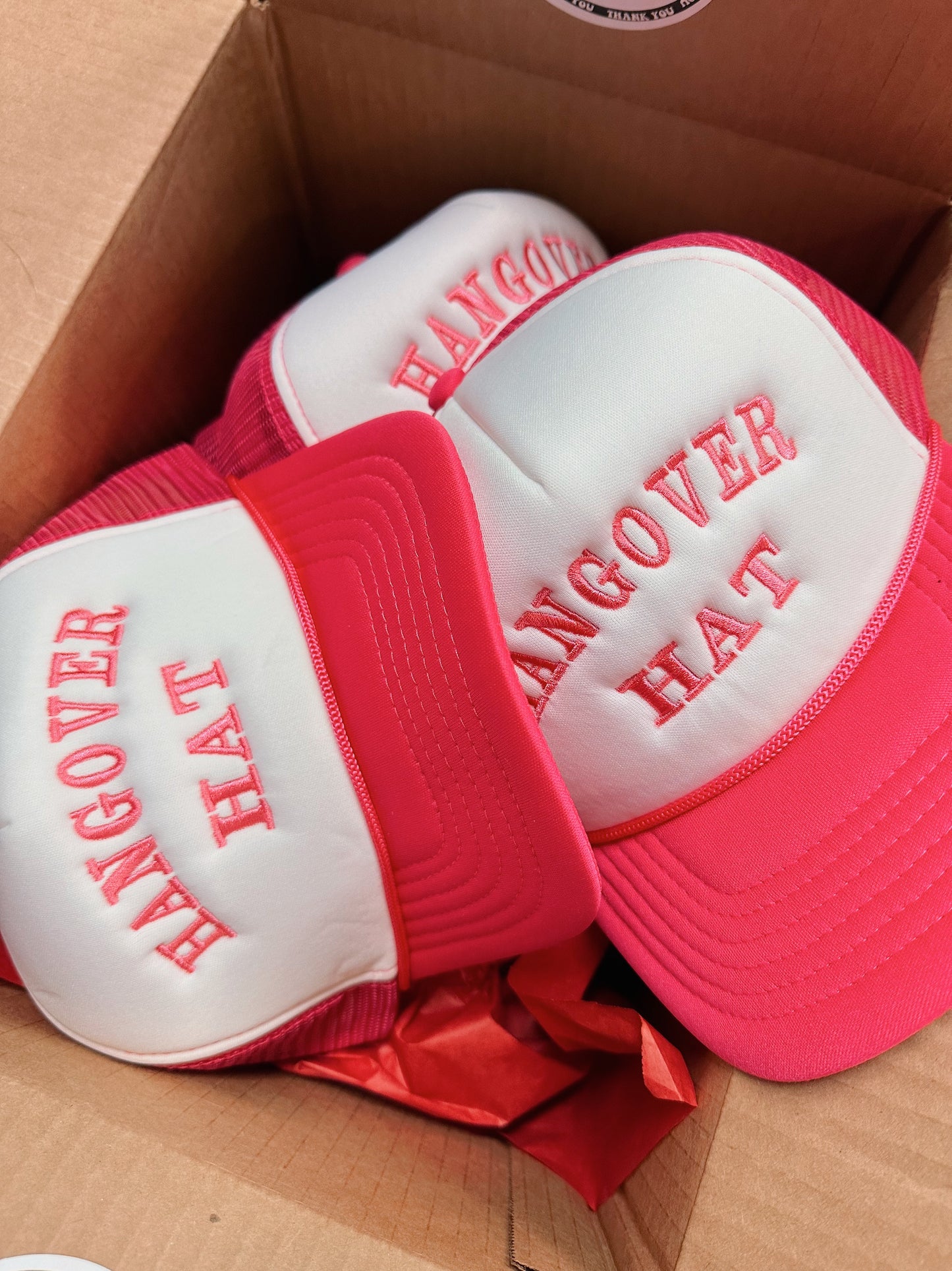 Hangover Hat: Hot Pink/Pink