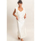 Satin V-Neck Slip Dress