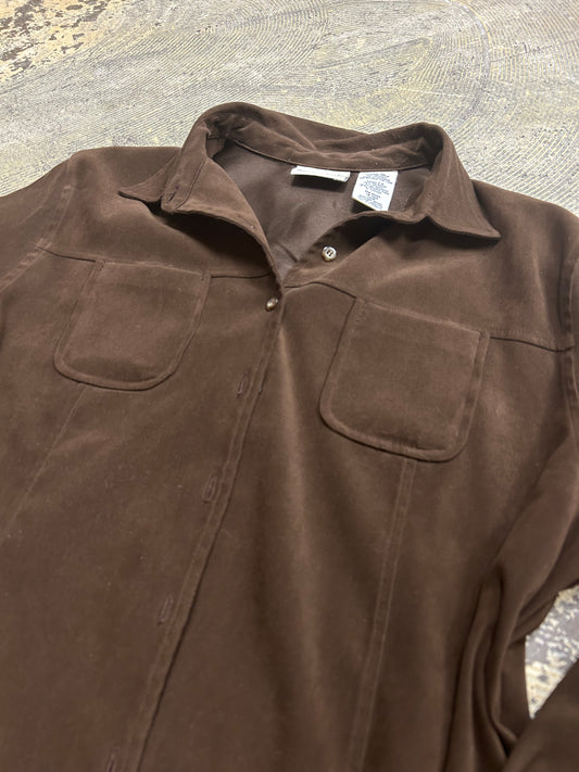 LL Brown Stag Button Up