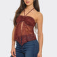 Cinnamon Lace Halter Top