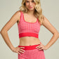 Gingham Athletic Top