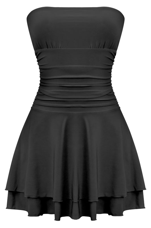 Strapless Ruffle Dress