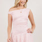 Lace Asymmetrical Mini Dress