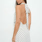 Polkadot Halter Neck Mini Dress