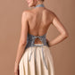 Open Back Denim Vest